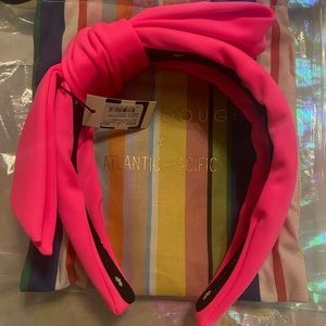 Lele Sadoughi x Atlantic Pacific Hot Pink Holly